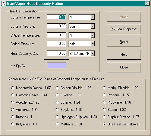 PipeDrop Heat-Capacity Calculation Tool Screen Shot